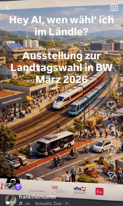 Frank auf Instagram zur Landtagswahl ai
